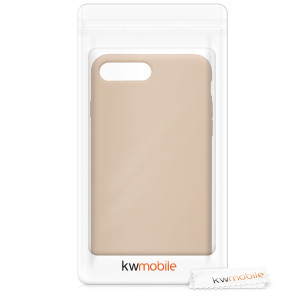 Husa pentru Apple iPhone 8 Plus / iPhone 7 Plus, Silicon, Bej, 40842.154 - Img 7