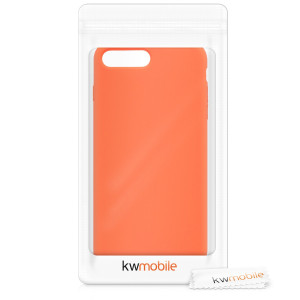 Husa pentru Apple iPhone 8 Plus / iPhone 7 Plus, Silicon, Portocaliu, 40842.29 - Img 7