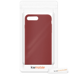 Husa pentru Apple iPhone 8 Plus / iPhone 7 Plus, Silicon, Rosu, 40842.20 - Img 7