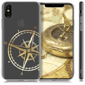Husa pentru Apple iPhone X / iPhone XS, Silicon, Gold, 42505.14 - Img 2