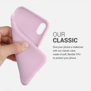 Husa pentru Apple iPhone X / iPhone XS, Silicon, Roz, 42492.140, kwmobile - Img 4