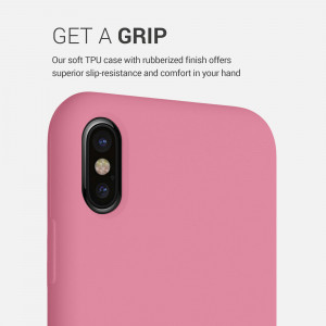 Husa pentru Apple iPhone X / iPhone XS, Silicon, Roz, 42495.212 - Img 4