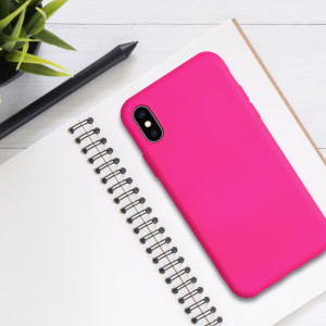 Husa pentru Apple iPhone X / iPhone XS, Silicon, Roz, 52975.77 - Img 3