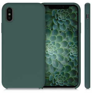 Husa pentru Apple iPhone X / iPhone XS, Silicon, Verde, 42495.171 - Img 2