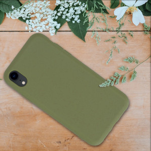 Husa pentru Apple iPhone XR, Fibre vegetale, Verde, 49105.107 - Img 3
