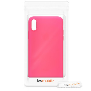 Husa pentru Apple iPhone XS Max, Silicon, Roz, 45917.77 - Img 6