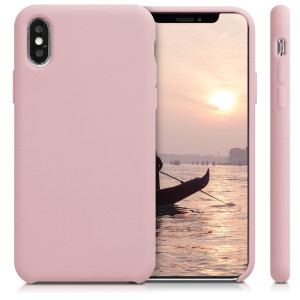 Husa pentru Apple iPhone XS, Silicon, Roz, 46313.156, kwmobile - Img 2