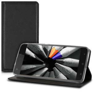 Husa pentru Blackview A7 Pro, Piele ecologica, Negru, 43717.01 - Img 2