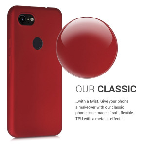 Husa pentru Google Pixel 3a, Silicon, Rosu, 52339.36 - Img 4