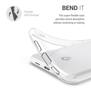 Husa pentru Google Pixel 3a, Silicon, Transparent, 47589.03 - Img 3