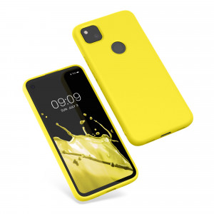 Husa pentru Google Pixel 4a, Silicon, Galben, 52622.165, kwmobile - Img 2