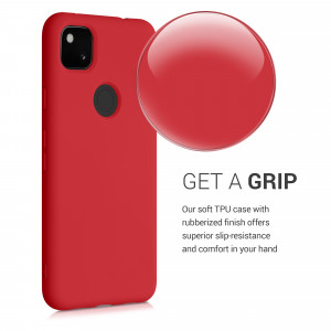 Husa pentru Google Pixel 4a, Silicon, Rosu, 52622.208, kwmobile - Img 5