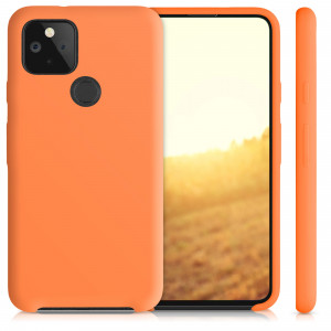 Husa pentru Google Pixel 5, Silicon, Portocaliu, 53633.150 - Img 2