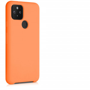 Husa pentru Google Pixel 5, Silicon, Portocaliu, 53633.150 - Img 7