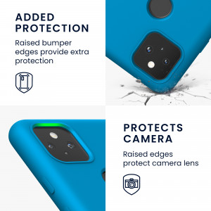 Husa pentru Google Pixel 5a, Silicon, Albastru, 55207.224, kwmobile - Img 4