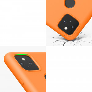 Husa pentru Google Pixel 5a, Silicon, Portocaliu, 55207.150, kwmobile - Img 8