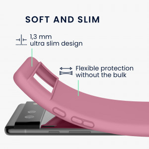 Husa pentru Google Pixel 6, Silicon, Roz, 55434.167 - Img 3