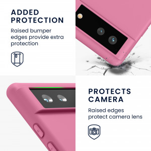 Husa pentru Google Pixel 6, Silicon, Roz, 55434.212 - Img 4