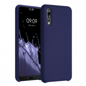 Husa pentru Huawei P20, Silicon, Albastru, 45689.182, kwmobile - Img 1