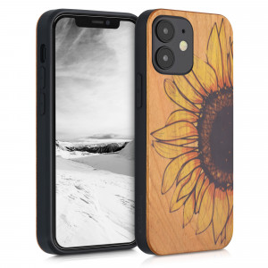 Husa pentru iPhone 12 Mini, Lemn, Multicolor, 52733.04 - Img 1