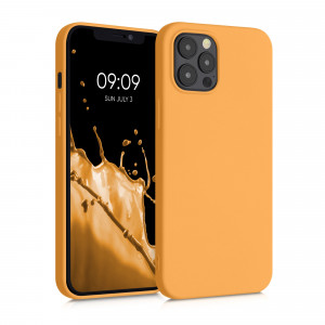 Husa pentru iPhone 12 Pro Max, Silicon, Galben, 52714.217 - Img 1