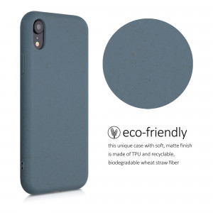 Husa pentru iPhone XR, Fibre vegetale, Albastru, 49105.202 - Img 4