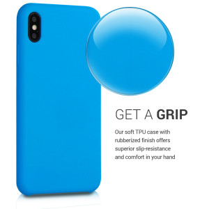 Husa pentru iPhone XS Max, Silicon, Albastru, 45909.157 - Img 4