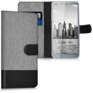 Husa pentru LG G6, Textil, Gri, 41017.22 - Img 1