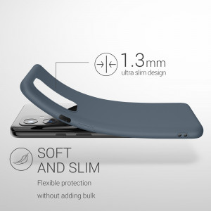 Husa pentru OnePlus 9, Silicon, Gri, 55726.202, kwmobile - Img 3