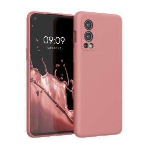 Husa pentru OnePlus Nord 2 5G, Silicon, Roz, 56070.193, kwmobile - Img 1