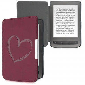 Husa pentru PocketBook Touch Lux 3 / Basic Touch 2 / Basic Lux, Piele ecologica, Violet, kwmobile, 55747.01 - Img 2