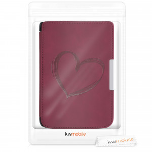 Husa pentru PocketBook Touch Lux 3 / Basic Touch 2 / Basic Lux, Piele ecologica, Violet, kwmobile, 55747.01 - Img 7