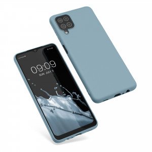 Husa pentru Samsung Galaxy A12, Silicon, Albastru, 54048.207, kwmobile - Img 2