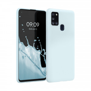 Husa pentru Samsung Galaxy A21s, Silicon, Albastru, 52494.177 - Img 1