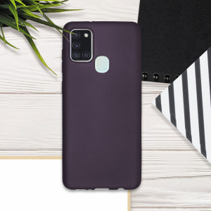 Husa pentru Samsung Galaxy A21s, Silicon, Mov, 52495.115 - Img 3