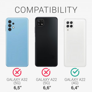 Husa pentru Samsung Galaxy A22, Silicon, Negru, 55493.47 - Img 6