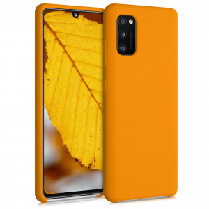 Husa pentru Samsung Galaxy A41, Silicon, Portocaliu, 52301.201 - Img 1