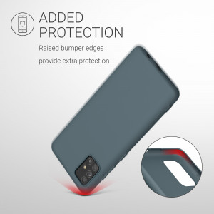 Husa pentru Samsung Galaxy A51, Silicon, Albastru, 51196.202 - Img 7