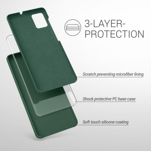 Husa pentru Samsung Galaxy A51, Silicon, Verde, 51197.169 - Img 3