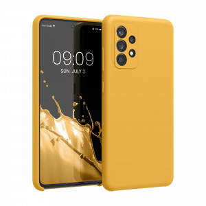 Husa pentru Samsung Galaxy A52 / Galaxy A52 5G / Galaxy A52s 5G, Silicon, Galben, 54347.191, kwmobile - Img 1