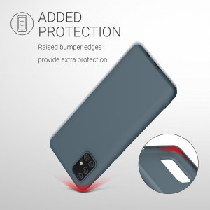 Husa pentru Samsung Galaxy A71, Silicon, Albastru, 51208.202 - Img 7