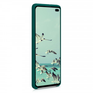 Husa pentru Samsung Galaxy S10 Plus, Silicon, Verde, 49028.184 - Img 3