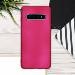 Husa pentru Samsung Galaxy S10, Silicon, Roz, 47452.65 - Img 3