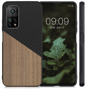 Husa pentru Xiaomi Mi 10T / Mi 10T Pro, Lemn, Maro, 56623.01, kwmobile - Img 2