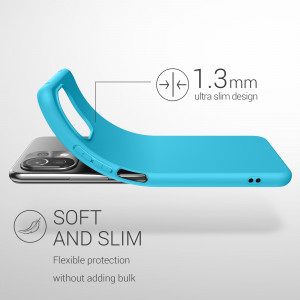 Husa pentru Xiaomi Mi 11 Lite 5G, Silicon, Albastru, 54726.223, kwmobile - Img 3