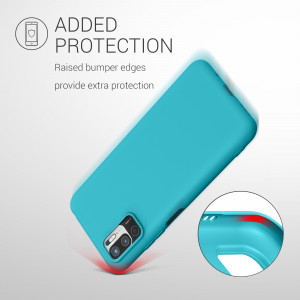 Husa pentru Xiaomi Redmi Note 10 5G, Silicon, Albastru, 54947.223, kwmobile - Img 7