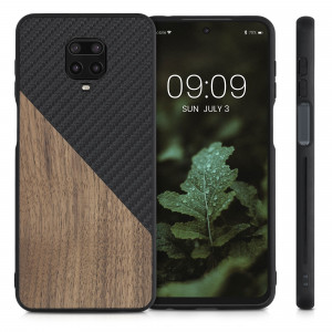 Husa pentru Xiaomi Redmi Note 9S / Redmi Note 9 Pro / Redmi Note 9 Pro Max, Lemn, Maro, 56621.01, kwmobile - Img 2