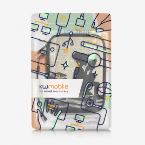 Husa Universala Kwmobile 6 inch pentru eBook, Multicolor, Textil, 50335.17 - Img 8