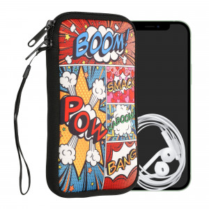 Husa Universala Kwmobile marime XL - 6,8 inch, Neopren, Multicolor, 30226.4.36 - Img 1