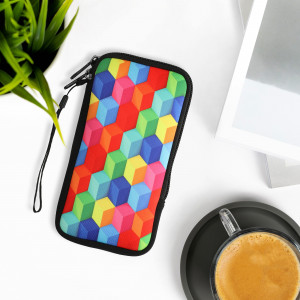 Husa Universala Kwmobile marime XL - 6,8 inch, Neopren, Multicolor, 30226.4.31 - Img 3